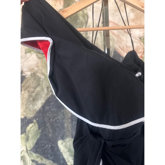 Rosie Assoulin  Flap Around Black Colorblock Ruffle Maxi Dress Size 2 - Picture 9 of 15